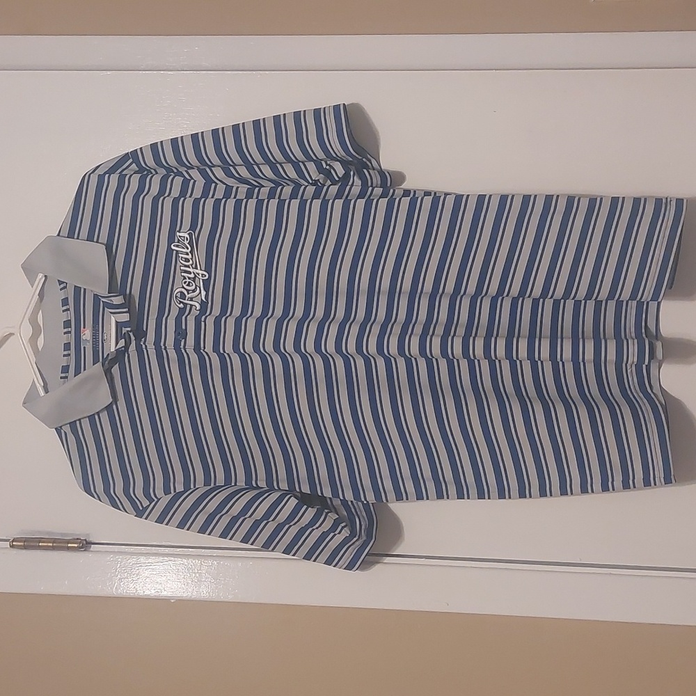 KC Royals Striped Polo Shirt